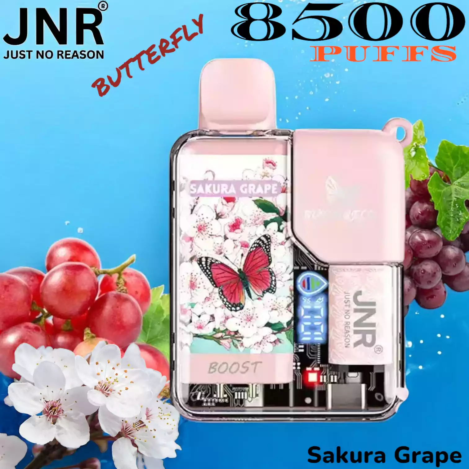 JNR BUTTERFLY 8500 PUFFS Langanhaltender Genuss in vielen Aromen