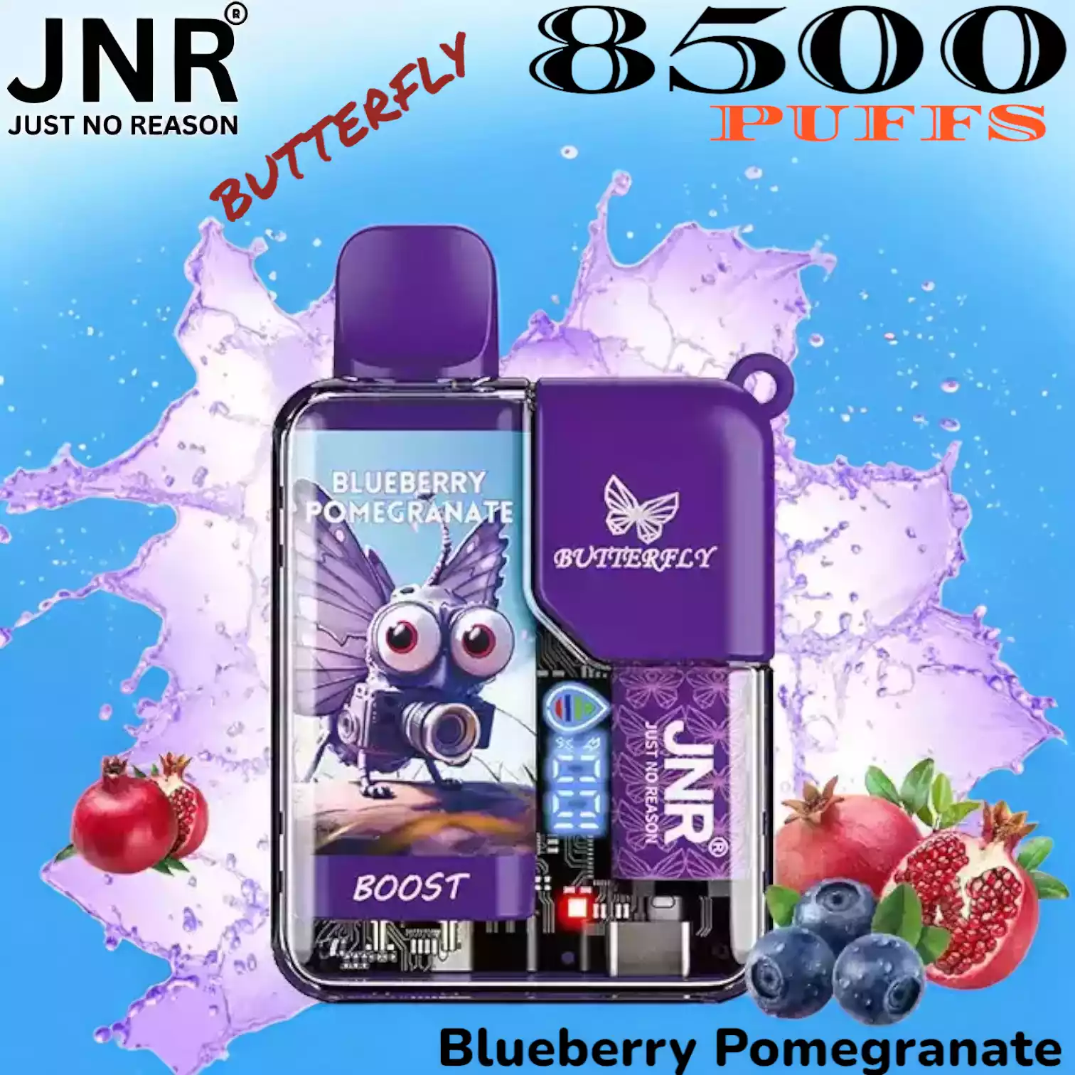 JNR BUTTERFLY 8500 PUFFS Langanhaltender Genuss in vielen Aromen