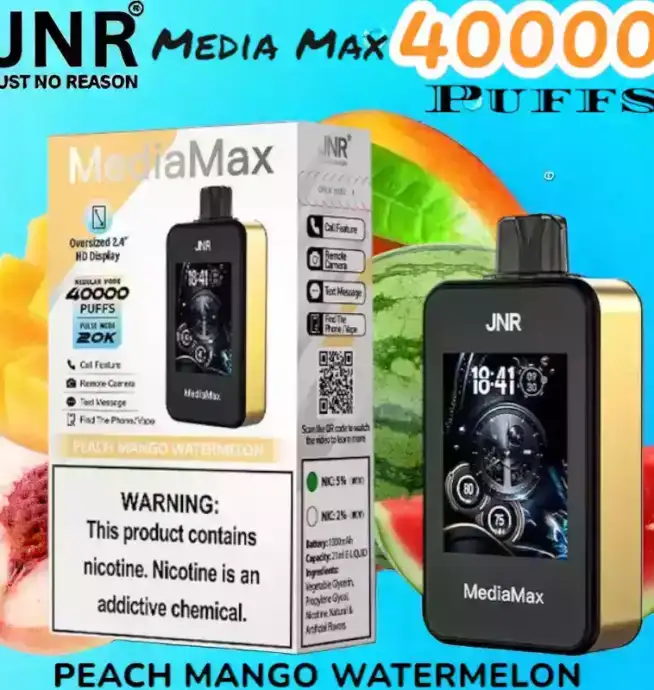 JNR Media Max 40000 Puffs Disposable Vape 40K Züge 10 Geschmacksrichtungen