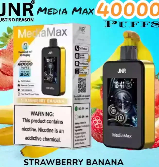 JNR Media Max 40000 Puffs Disposable Vape 40K Züge 10 Geschmacksrichtungen