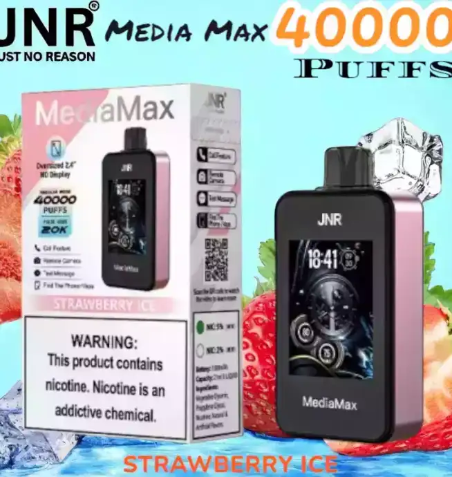 JNR Media Max 40000 Puffs Disposable Vape 40K Züge 10 Geschmacksrichtungen