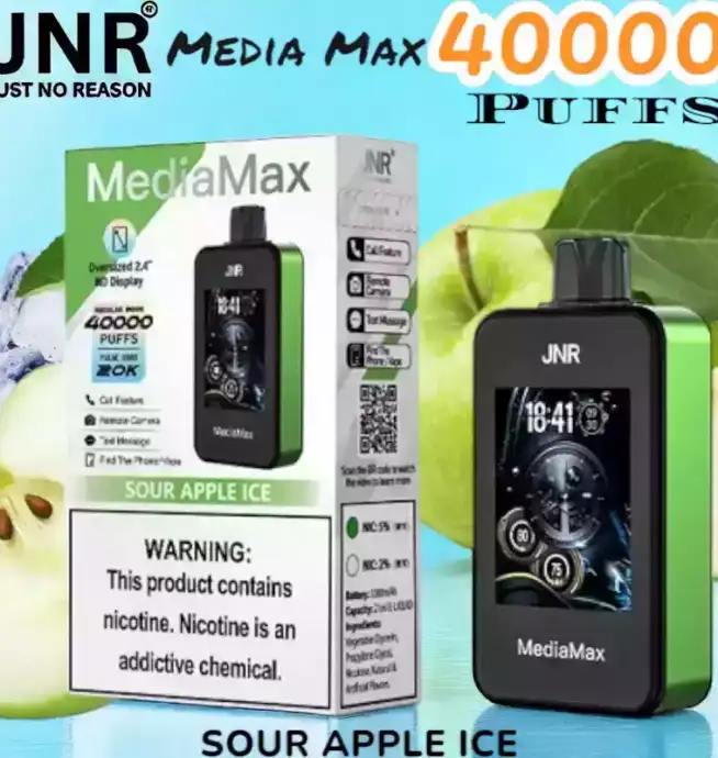 JNR Media Max 40000 Puffs Disposable Vape 40K Züge 10 Geschmacksrichtungen