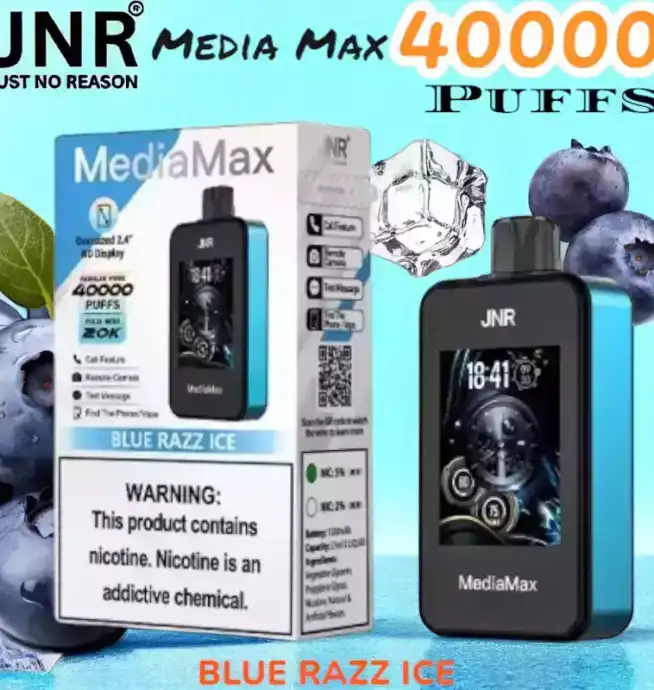 JNR Media Max 40000 Puffs Disposable Vape 40K Züge 10 Geschmacksrichtungen