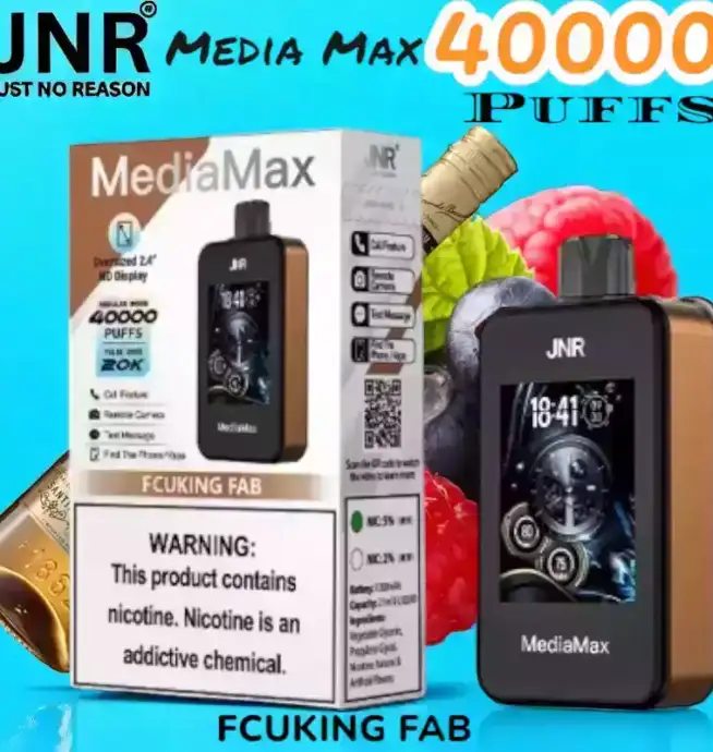 JNR Media Max 40000 Puffs Disposable Vape 40K Züge 10 Geschmacksrichtungen