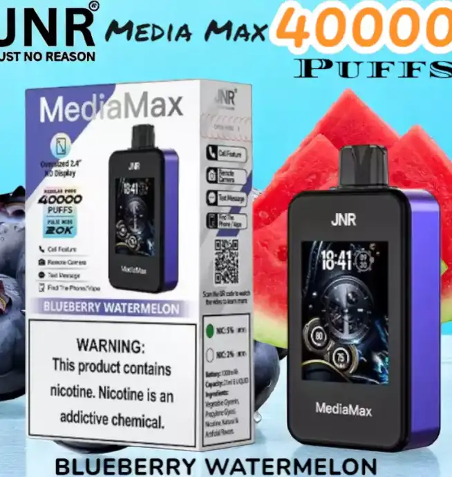 JNR Media Max 40000 Puffs Disposable Vape 40K Züge 10 Geschmacksrichtungen