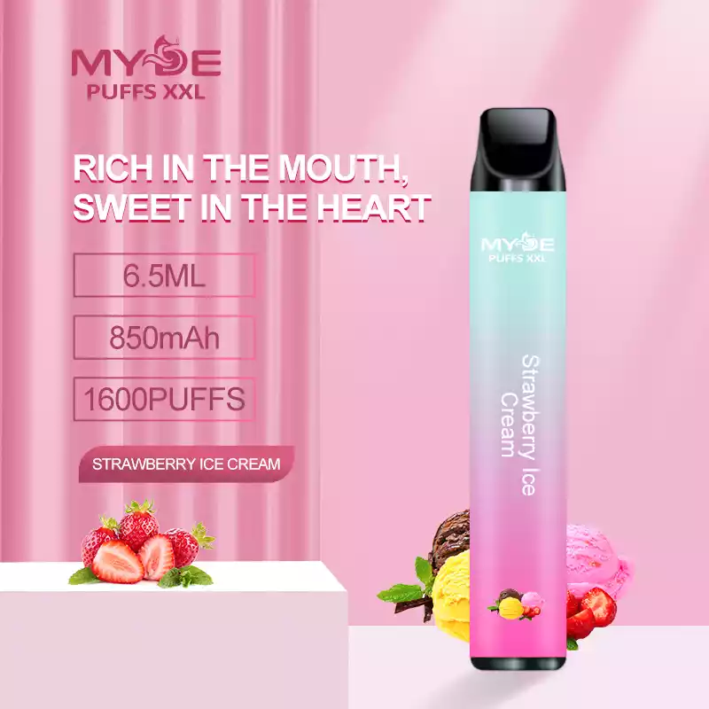 MYDE PUFFS XXL 1600 Puffs Langanhaltender Genuss mit 12 Aromen