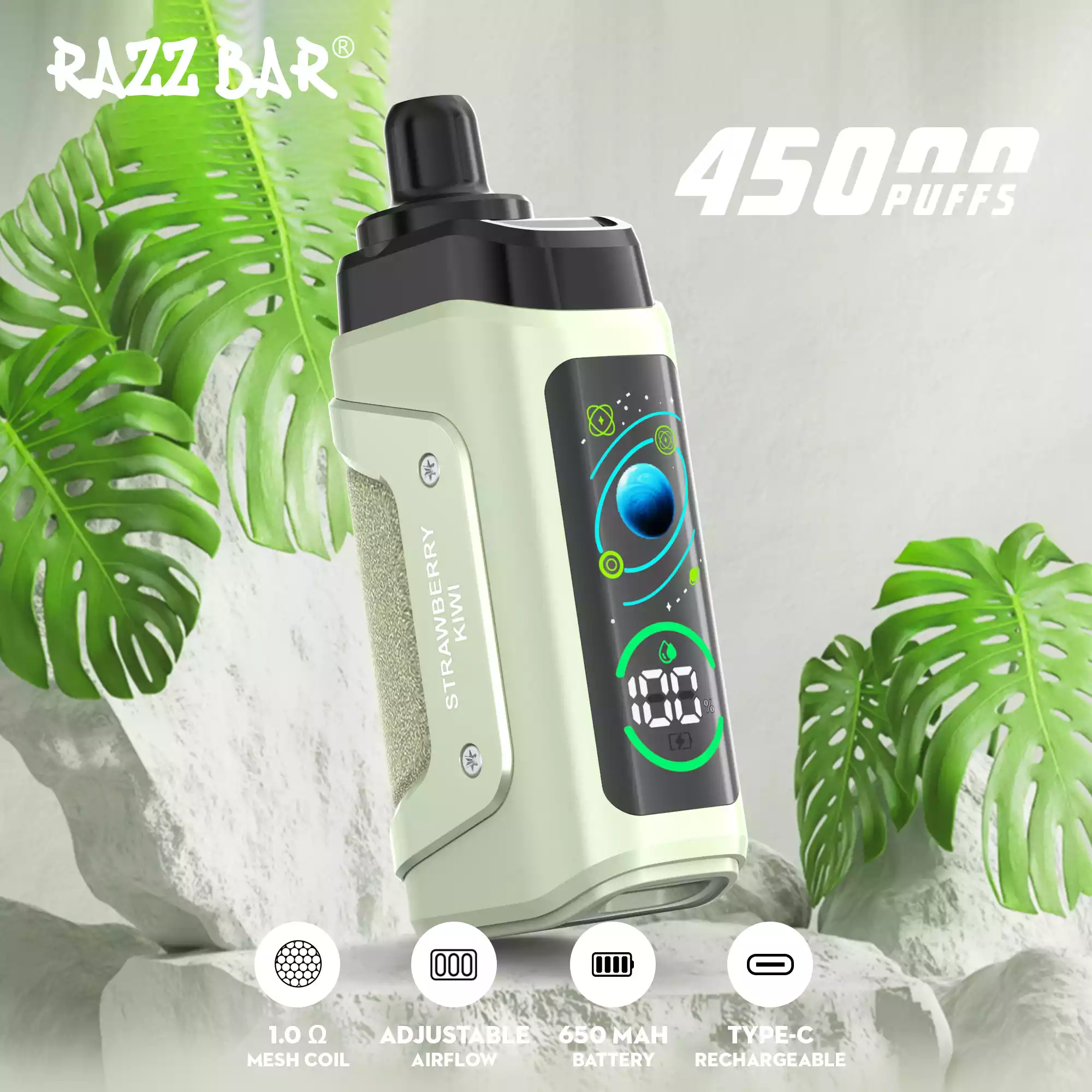 RAZZ BAR 45000 Puffs Einweg-Vape mit USB-C & Mesh-Coil Power