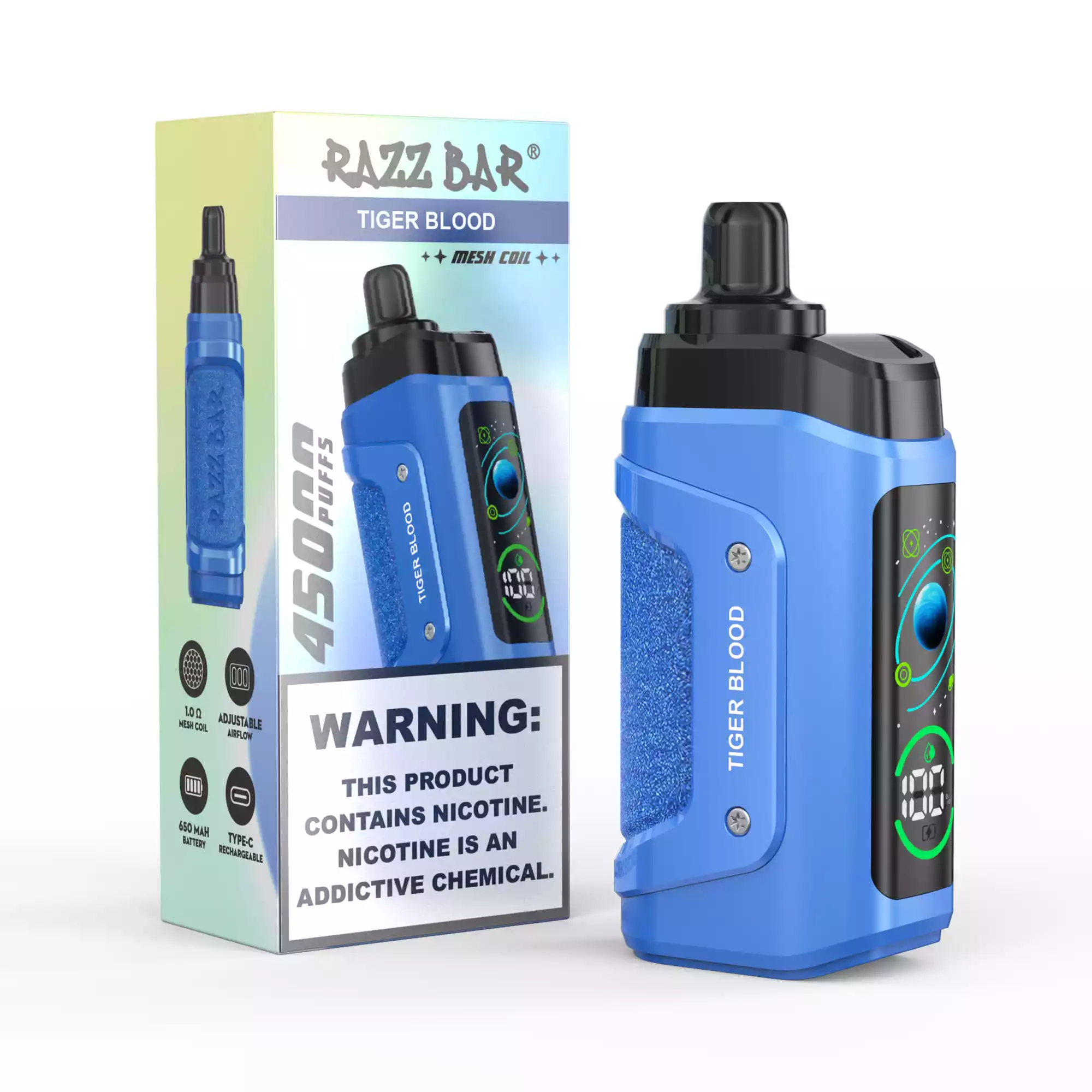 RAZZ BAR 45000 Puffs Einweg-Vape mit USB-C & Mesh-Coil Power
