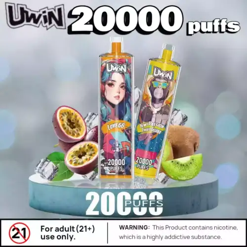 Uwin SHISHA HOOKAH Crystal 20000 Puffs Wiederaufladbar & Langanhaltend