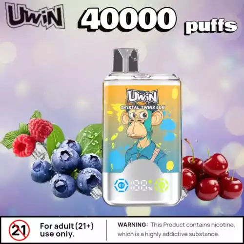 Uwin Twins Crystal 40000 Puffs Einweg Vape Wiederaufladbar & Nikotinstufen