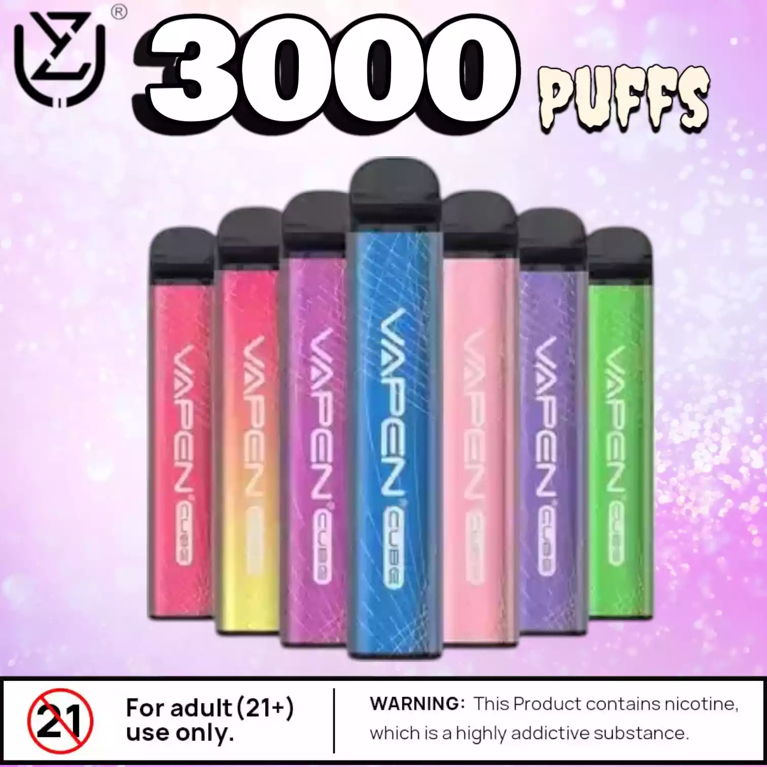 VAPEN CUBE 3000 Puffs Langlebiger Genuss in über 12 Aromen