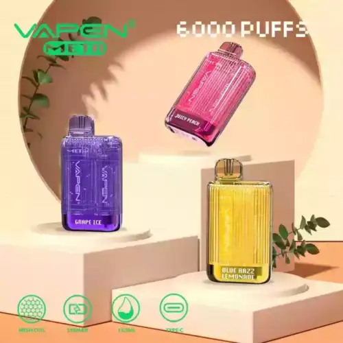 VAPEN META 6000 Puffs Langanhaltender Genuss mit 18 Aromen