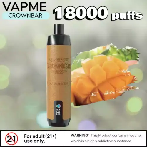 VAPME CROWN BAR PRO MAX 18000 Puffs Große Kapazität & Starkes Akku