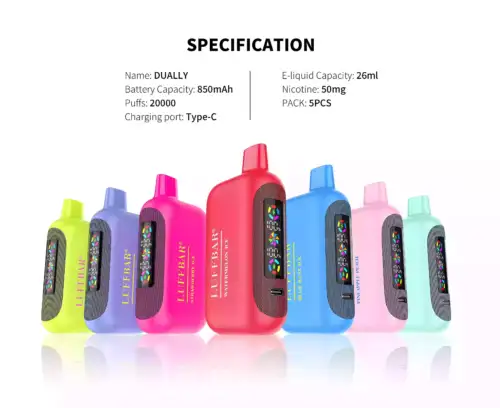 VASY LUFFBAR Dually 20000 Puffs Lang anhaltender Vaping-Genuss