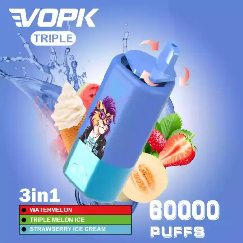VOPK TRIPE 60000 PUFFS 60.000 Züge 3 Geschmacksrichtungen langlebig
