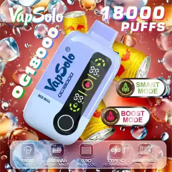 Vapsolo DG 18000 Puffs Langlebiger Genuss mit 28ml Liquid