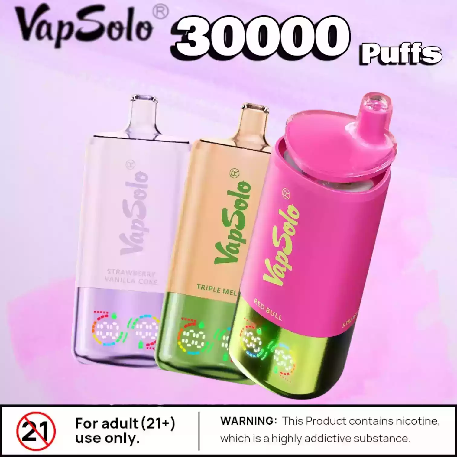 Vapsolo Triple 30000 Puffs 3 Aromen 1 Vape max. Power