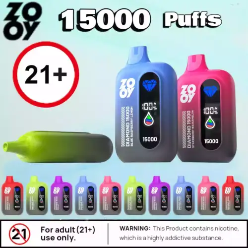 Zooy Diamond 15000 Puffs Mit Display Mesh Coil & Stil