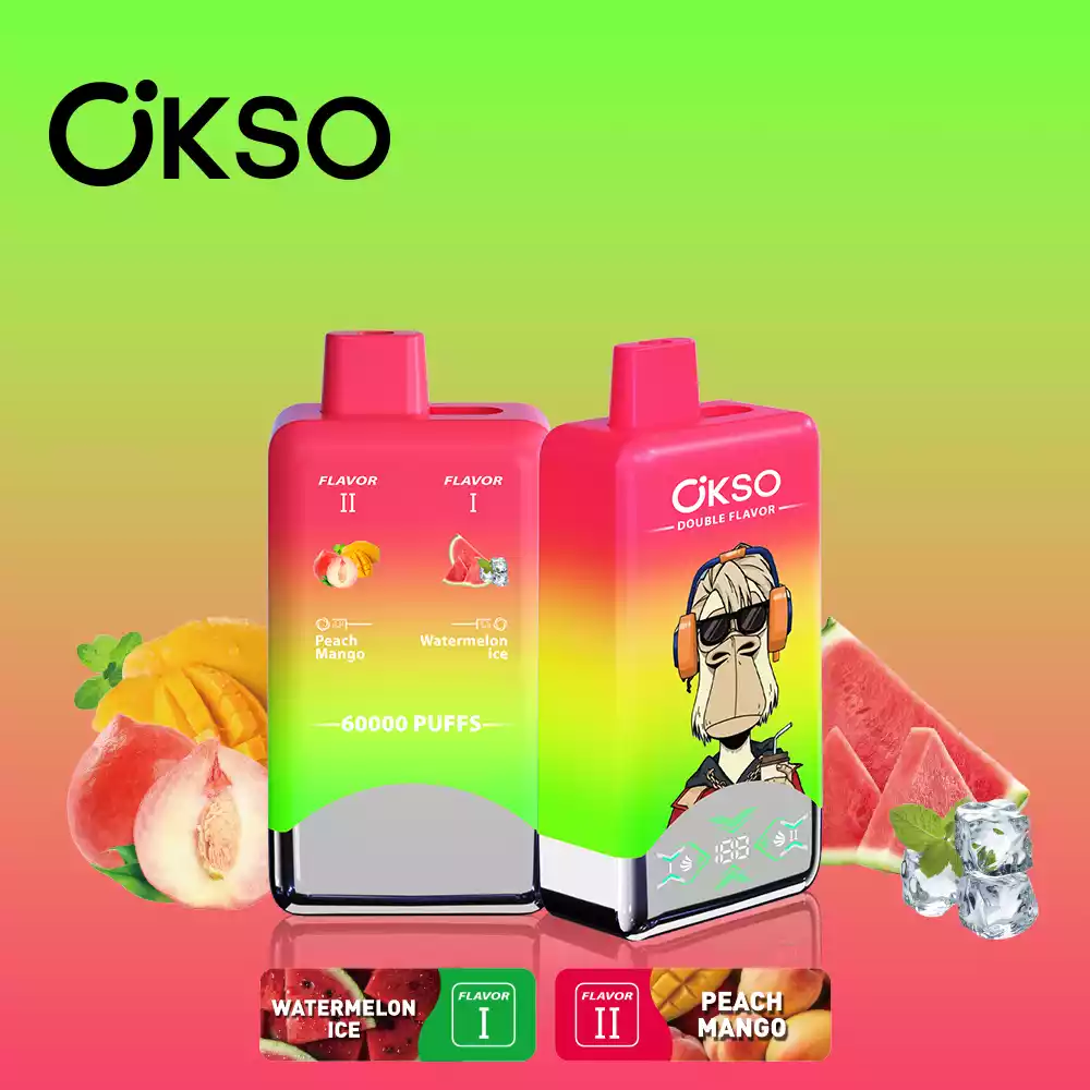 okso double flavor 60k puffs 2 geschmäcker & 60000 züge power