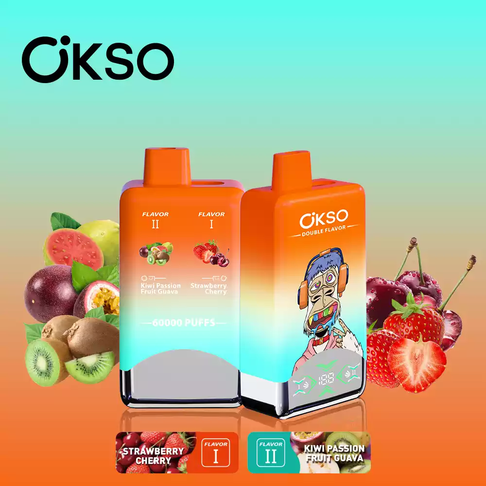 okso double flavor 60k puffs 2 geschmäcker & 60000 züge power