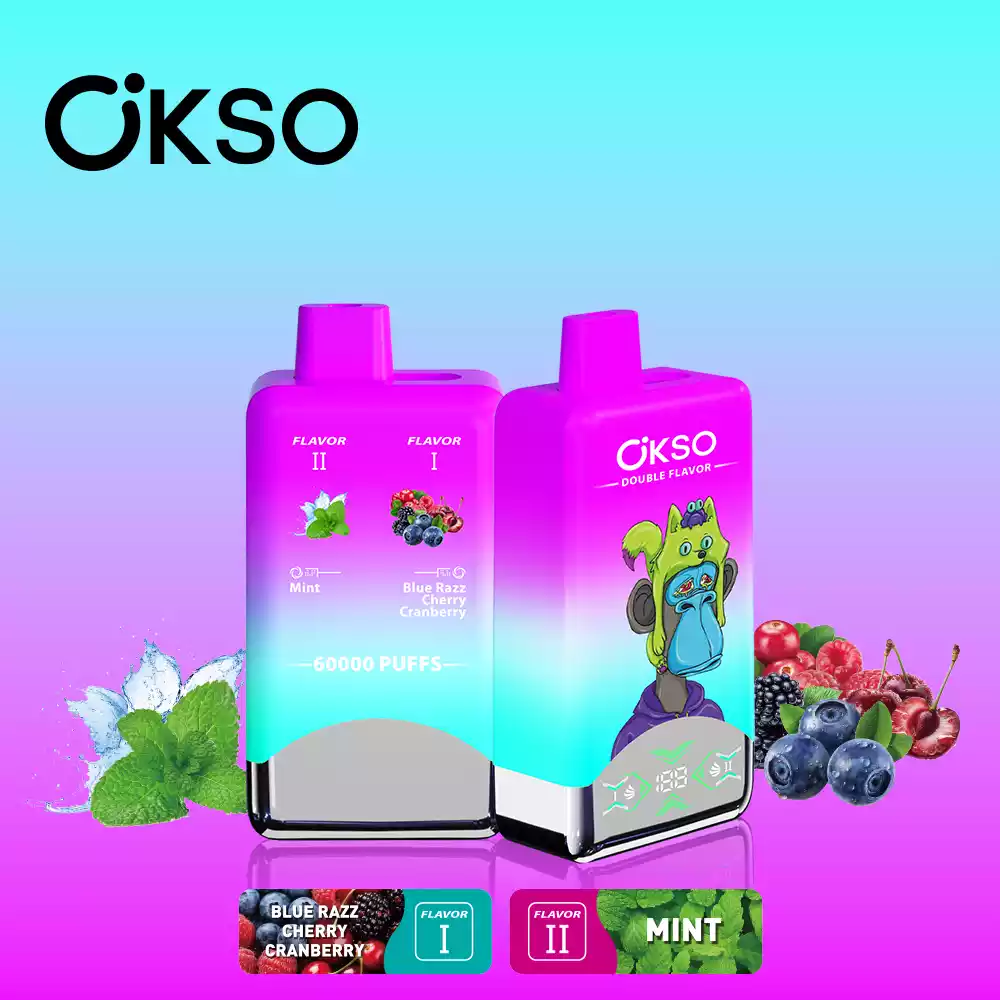 okso double flavor 60k puffs 2 geschmäcker & 60000 züge power