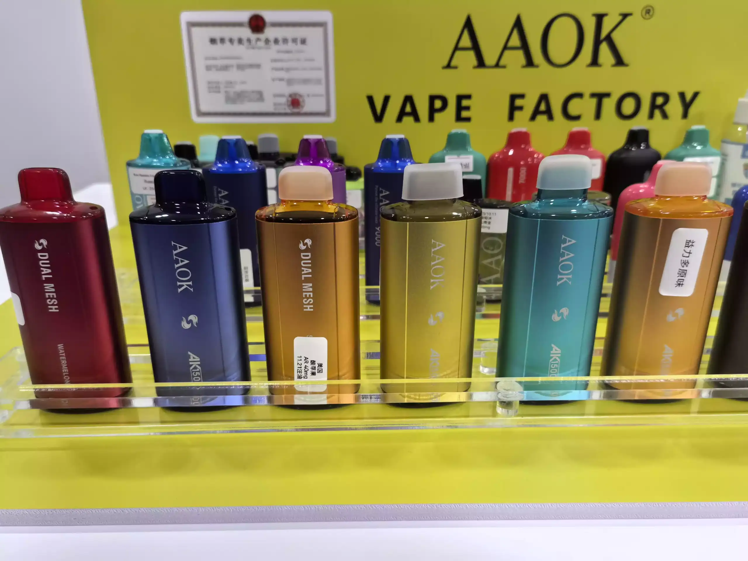 AAOK A82 AK15000 Puffs Disposable Vape Dual Mesh Coil