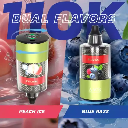 AAOK H127 AK110K Puffs Disposable Vape Dual Mesh Coil