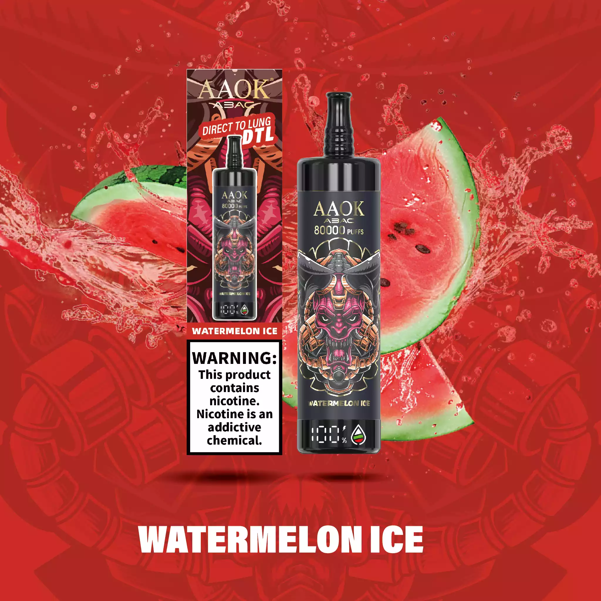 AAOK Y133 AK80000 Puffs Disposable Vape 45ml Mesh Coil