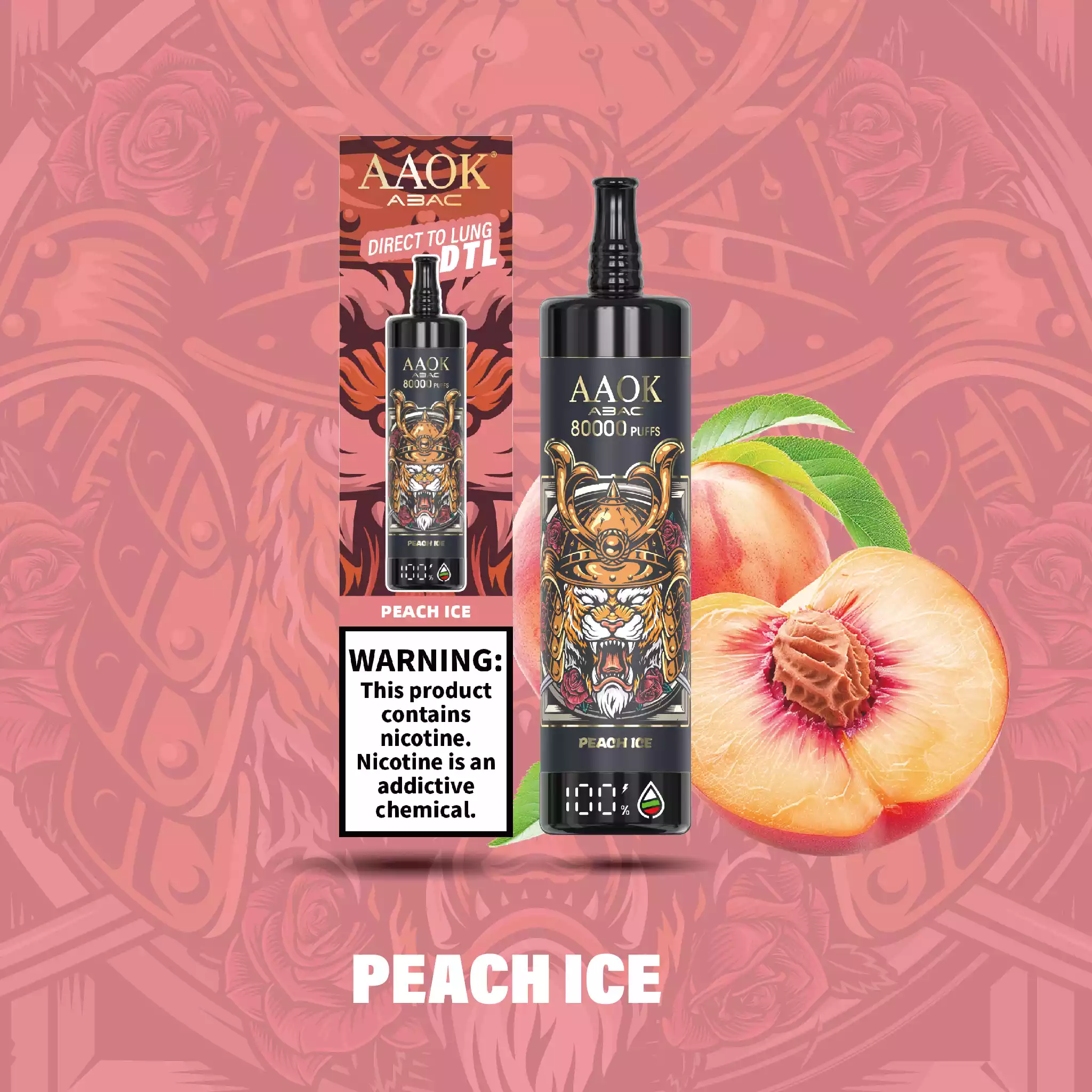 AAOK Y133 AK80000 Puffs Disposable Vape 45ml Mesh Coil