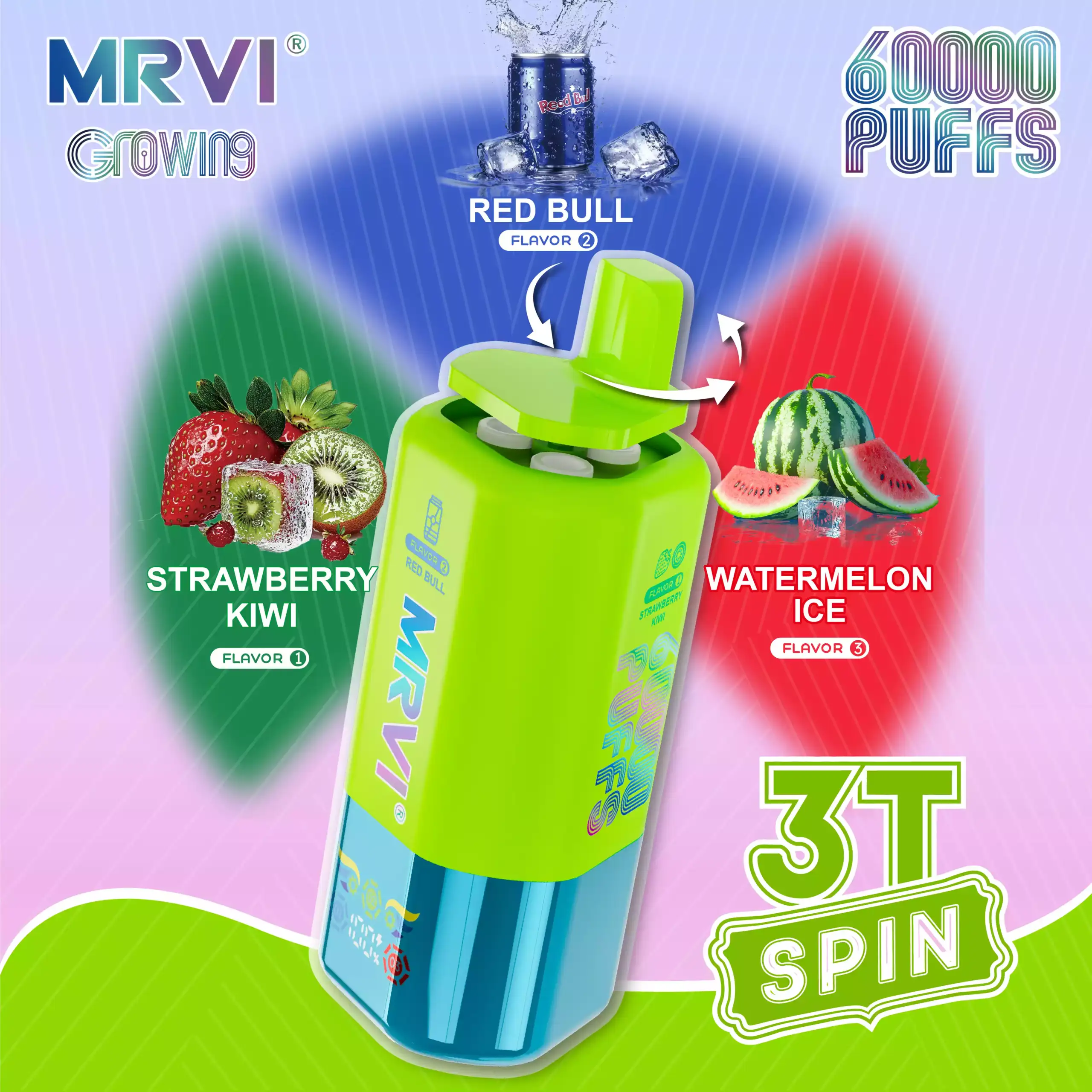 MRVI GROWING 60K Puffs 3T SPIN Disposable Vape 48ml – Bild 2