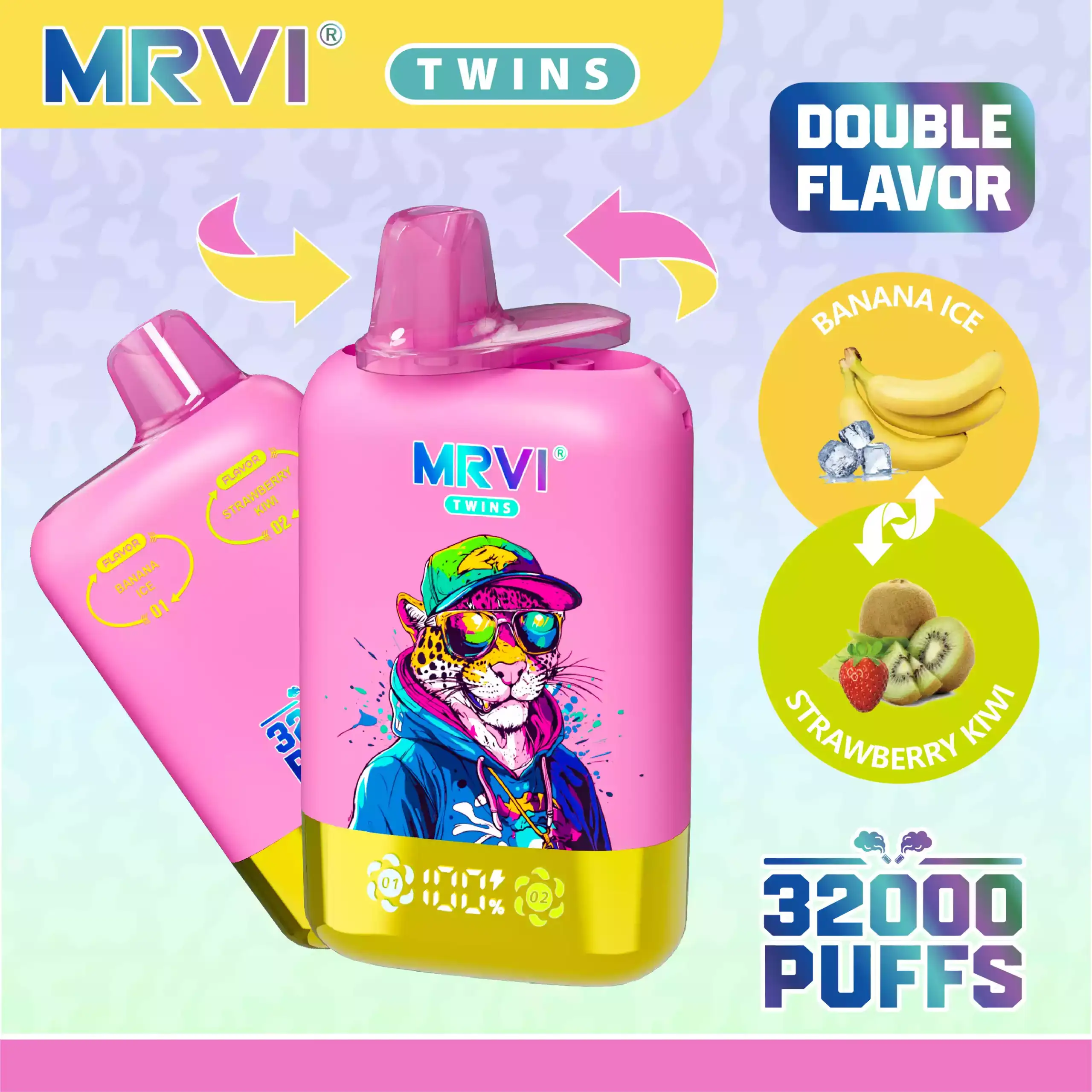 MRVI TWINS 32000 Puffs Disposable Vape Dual Flavor 40ml