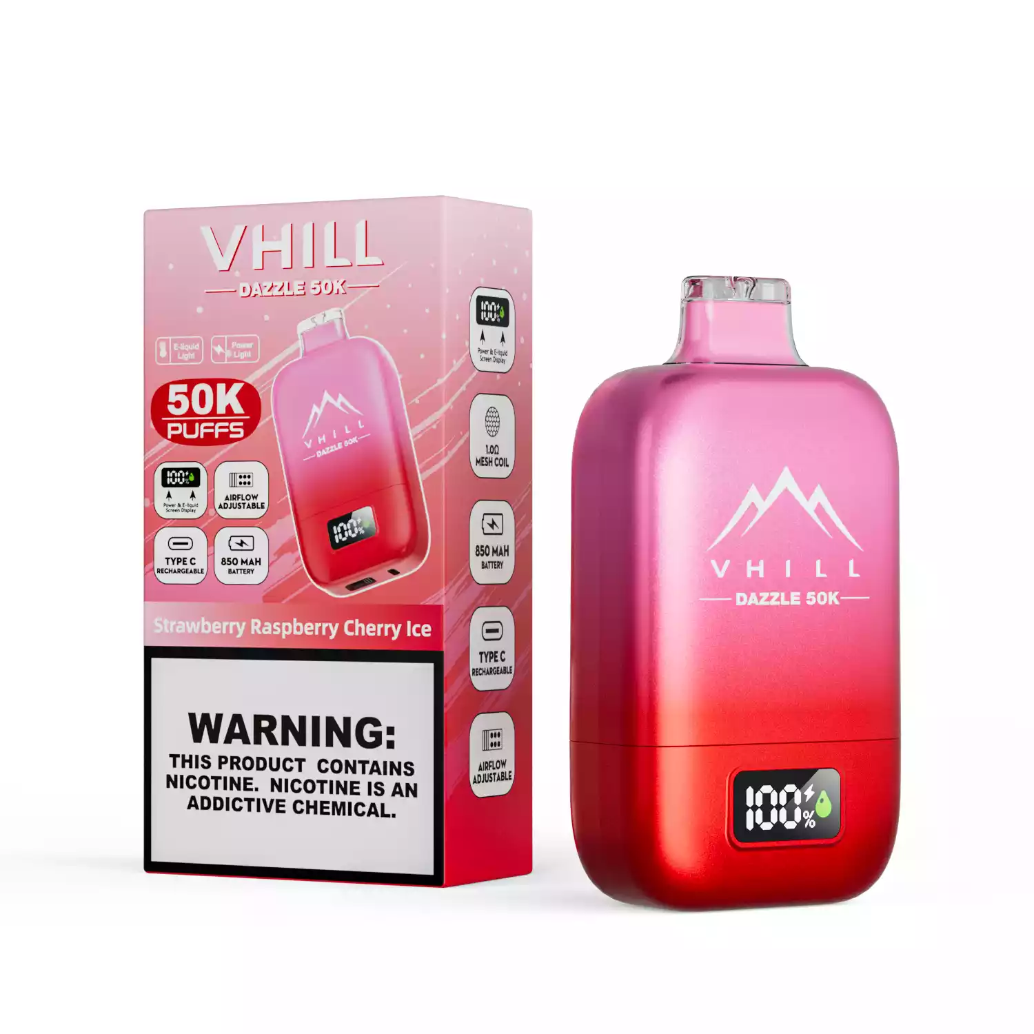 vhill Dazzle 50000 Puffs Disposable Vape mit LCD Display