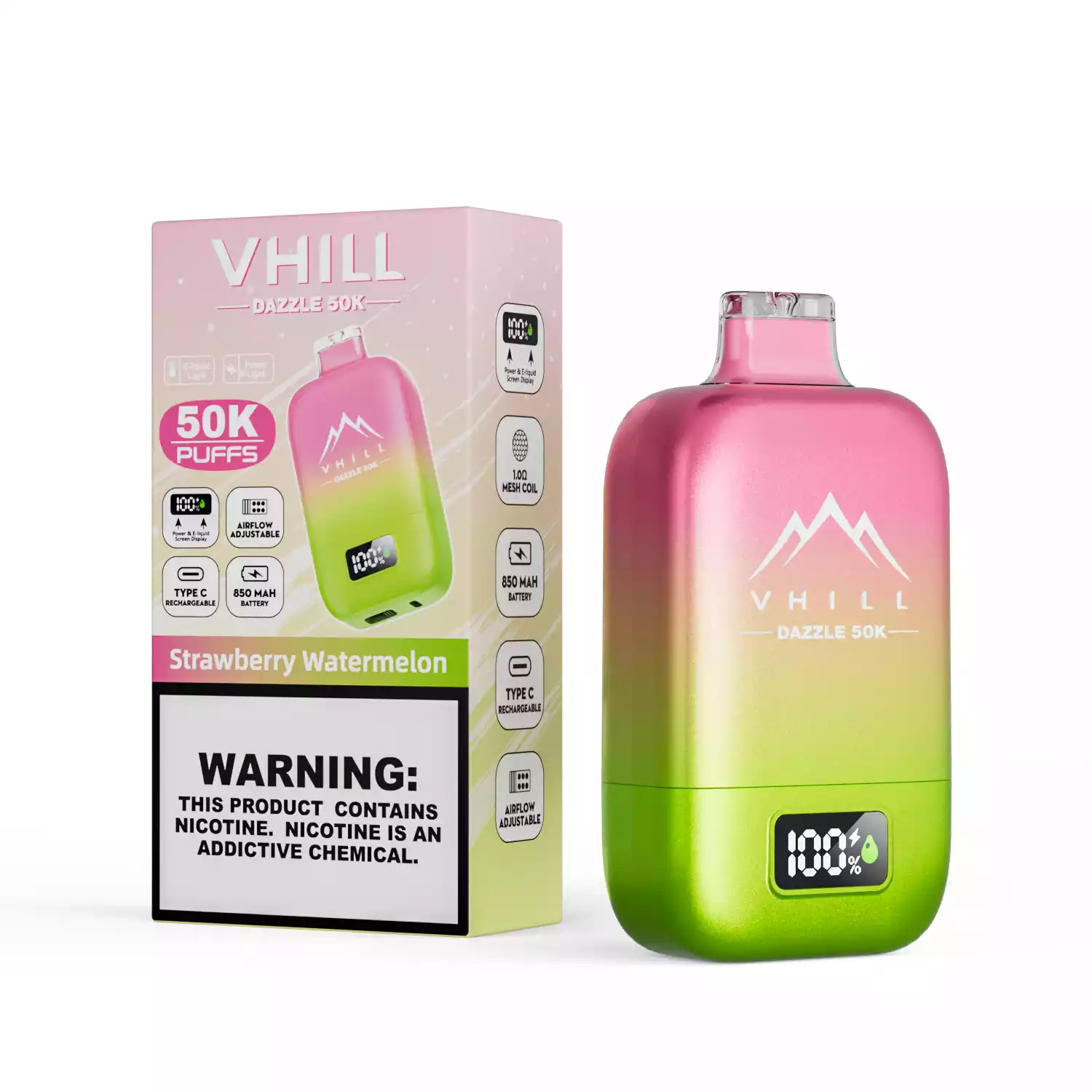 vhill Dazzle 50000 Puffs Disposable Vape mit LCD Display