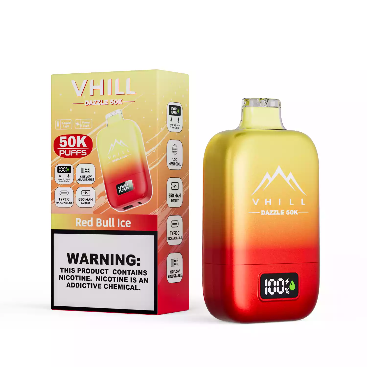 vhill Dazzle 50000 Puffs Disposable Vape mit LCD Display