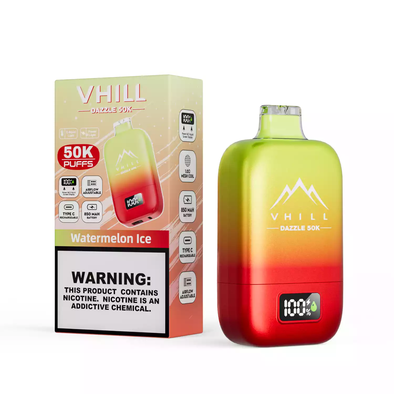 vhill Dazzle 50000 Puffs Disposable Vape mit LCD Display